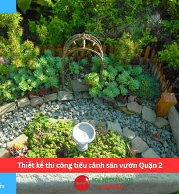 Thiết kế thi công tiểu cảnh sân vườn Quận 2
